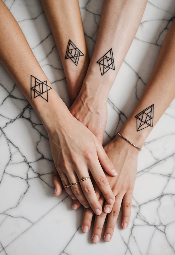 best friend wrist tattoos