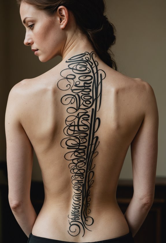 bible verse spine tattoo