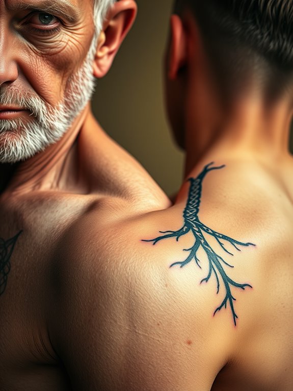 father and son tattoos