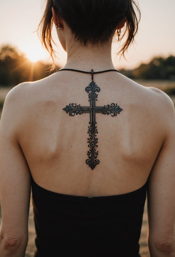 minimalist spiritual neck art