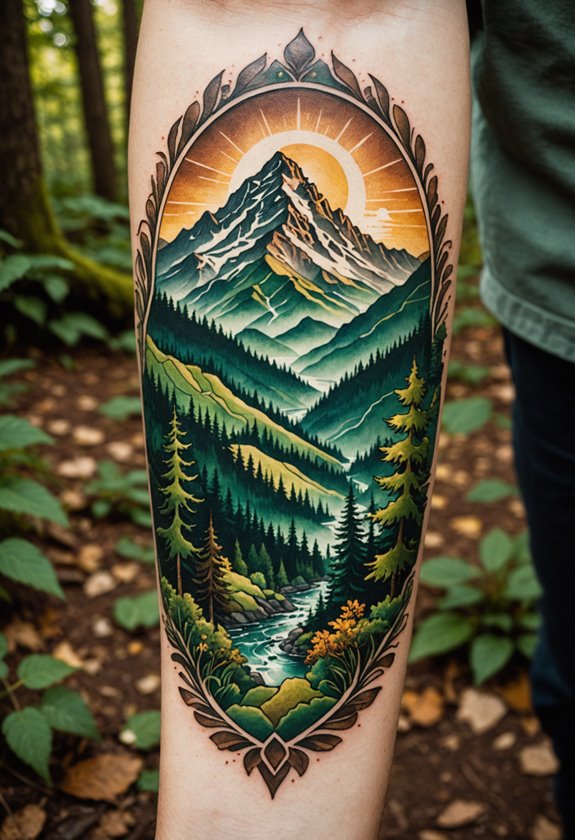 nature inspired arm art