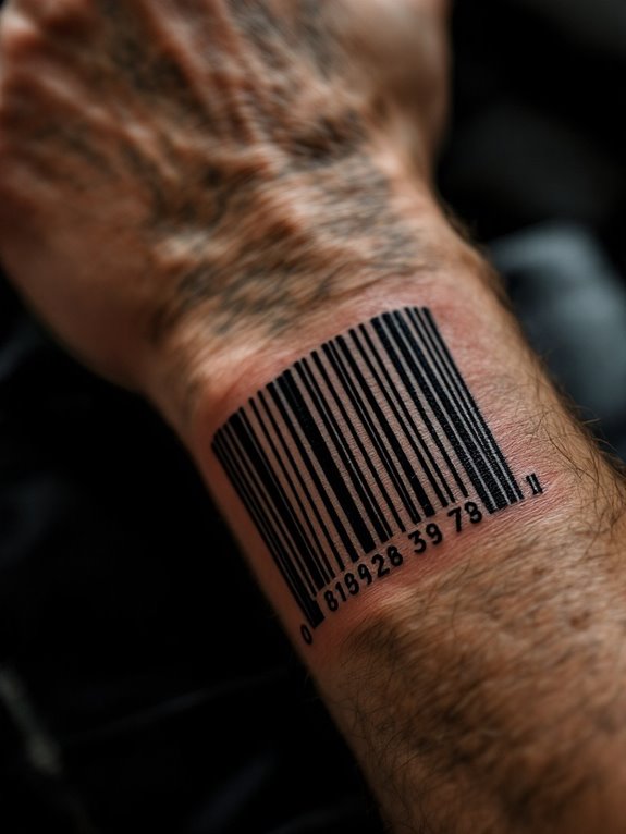 permanent barcode body modification