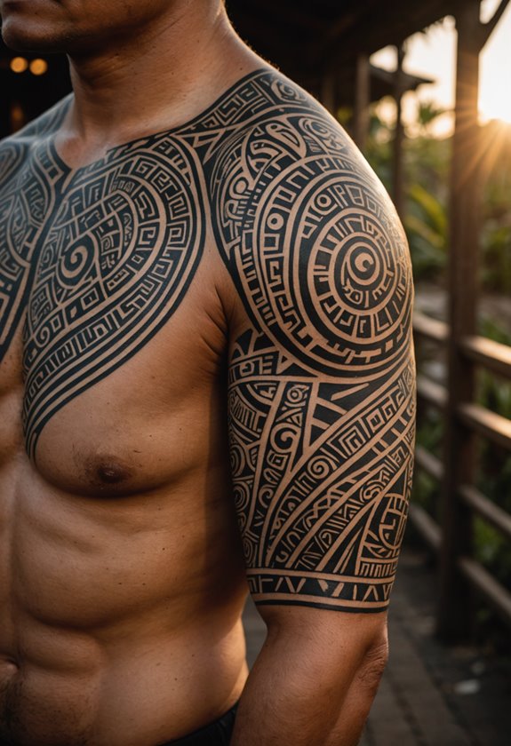 samoan tribal shoulder art