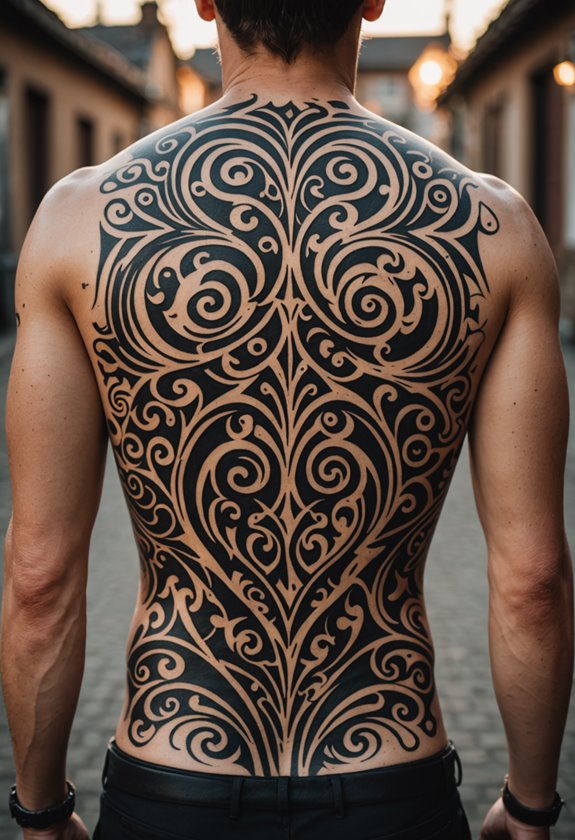 tribal artistic back design